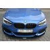 Накладка сплиттер на передний бампер Вариант 4 на BMW 1 F20 M-Power рестайл
